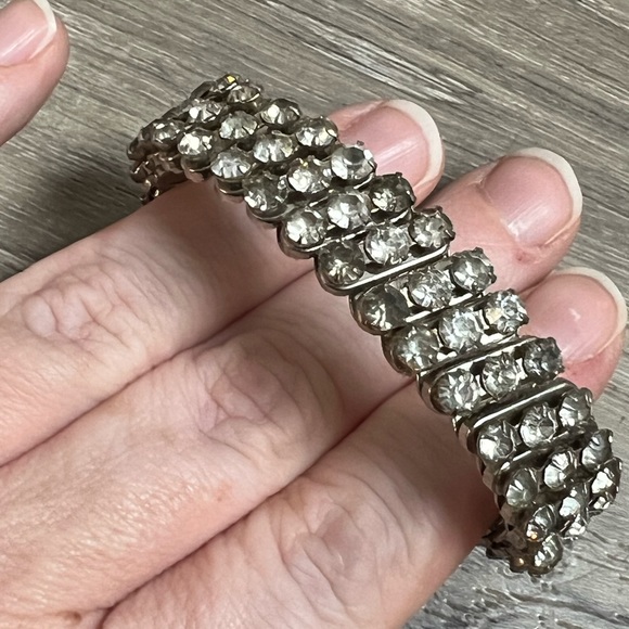 Jewelry - Antique Empire Made bracelet paste stones small fit British Wedding Jewelry 38